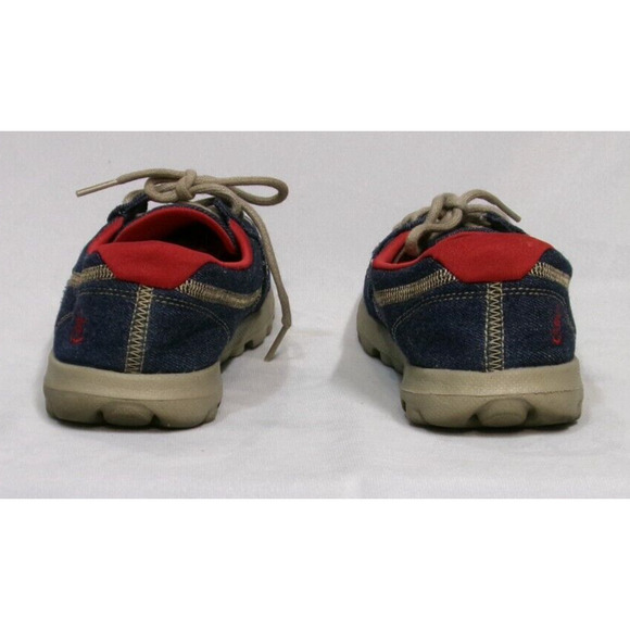 Skechers On The Go Goga Mat RED WHITE BLUE Anchor Nautical Boat Deck Shoes 8.5 - Picture 4 of 7